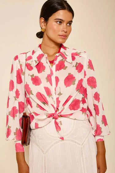 Blake Top Vintage Rose Ivory-Tops-Rixo-Debs Boutique
